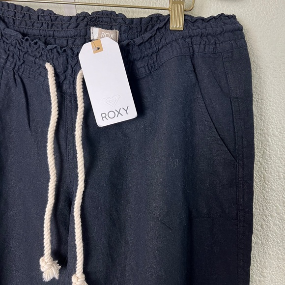 NEW ROXY Oceanside Linen Blend Beach Pants Large - Picture 6 of 13